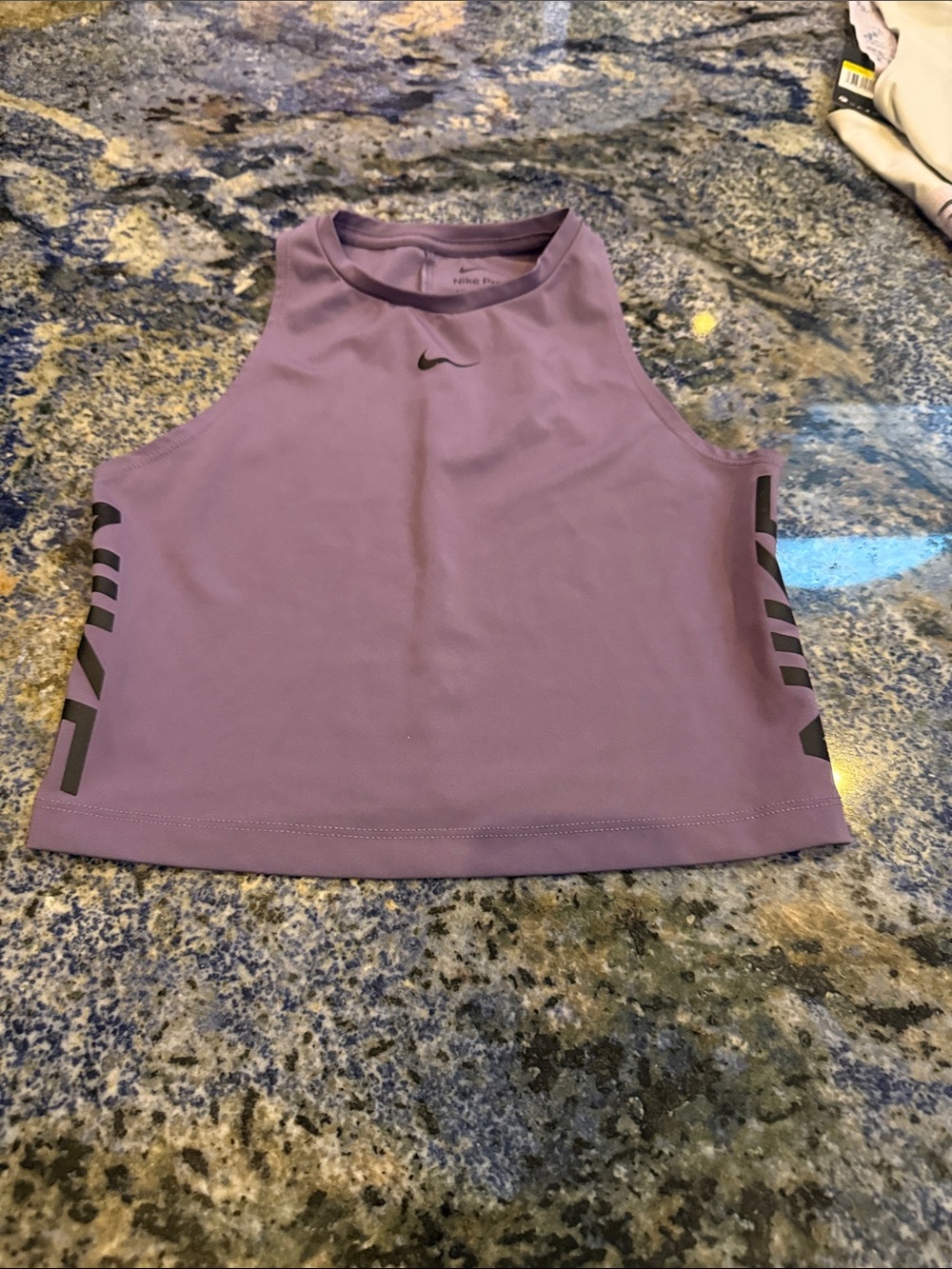 Nike Women's Lavender Athletic Crop Tank Top